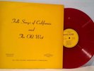 SAM HINTON BEN CRUZ Folk Songs Of California & The Old West '65 Bowmar red RARE