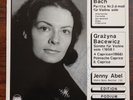 JENNY ABEL BACH Partita for violin solo BACEWICZ Sonata & Caprice WOW-003 SIGNED