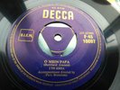 Lys Assia  45 rpm  O Mein Papa - Ponylied.  uk Gold Decca Thick Tri-Centre