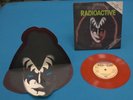 KISS GENE SIMMONS RADIOACTIVE RED VINYL WITH MASK  45 RECORD + PICTURE SLEEVE