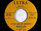 R&B Jump Blues 45 - Preston Love - If You Ever Get Lonesome - Ultra