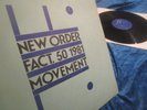 NEW ORDER  MOVEMENT  MAKELLOSES VINYL / FACTORY 1st ISSUE 1981 / FACT 50