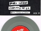 SEX PISTOLS - PRETTY VACANT / ANARCHY IN THE UK GUITAR HERO SILVER VINYL 7