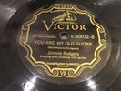 JIMMIE RODGERS-VICTOR 40072-YOU AND MY OLD GUITAR/MY LITTLE LADY=PREWAR COUNTRY