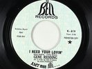 Crossover Soul/Funk 45 - Gene Redding - I Need Your Lovin'/I Got Soul - Bell