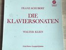 WALTER KLIEN piano sonatas SCHUBERT 1960s ED1 VOX STEREO 10LP Box MINT