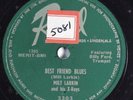 R&B 78 MILT LARKIN & HIS X-RAYS Best Friend Blues REGAL 3303 E- HEAR 2077