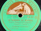 Comedian Harmonists : Le Barbier de Séville 78 rpm LA VOIX DE SON MAITRE SG. 90