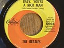 Beatles Baby, You’re A Rich Man All You Need Is Love Capitol 45rpm With COMMA