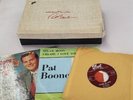 Vintage & Rare Pat Boone Jewelry Box W Bonus 3 Dot 45 RPM Records