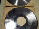 2 Vintage Long Wear Stamper Corp 78 Record Brass Printing Master Mother Discs