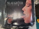 SLAUGHTER Fear No Evil 2LP VG+ RED & BLACK SPLATTER VINYL W/HYPE STICKER