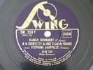 Django Reinhardt QHCF Blue Lou Schellack 78RPM Swing 259 EX+