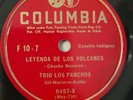 Trio Los Panchos Leyenda De Los Volcanes El Burro Columbia Latin 78 RPM HEAR