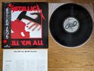 METALLICA Kill 'Em All 1984 JAPAN LP w/ OBI Nexus K25P 438