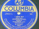 Morrison's Jazz Orchestra 78 rpm COLUMBIA A2945 I KNOW WHY prewar JAZZ 1920 E+