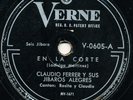 CLAUDIO FERRER Y Sus JIBAROS ALLEGRES En La Corte / Salutacion LATIN 78 RPM HEAR