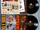 2 GUNS N' ROSES LP vinyl records Appetite For Destruction & G N' R lies EX