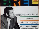 JACQUES BREL Rare 45T EP BARCLAY 70.907 PRESSING BELGE FLAMINGO MIJN VLAKKE LAND