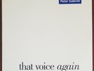 PETER GABRIEL GENESIS THAT VOICE AGAIN 1986 12 INCH USA PROMO VINYL SINGLE, MINT