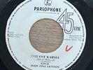 John Lennon Yoko Ono Instant Karma Parlophone  1818 White Label West Indies