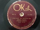 OKEH Record 78 rpm 4477 JAZZ I've Got My Habits On / Muscle Shoals Blues