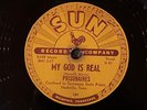 SCARCE SUN 189 Prisonaires MY GOD IS REAL  78 rpm DOO WOP Gospel rare 1953