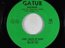 Northern Soul/Funk 45 - Willie Tee - First Taste Of Hurt - Gatur - VG++