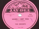 THE CRICKETS Dreams And Wishes JAY-DEE 78 RPM 1953 DOO-WOP Vocal Rhythm & Blues