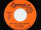 Northern Soul 45 - Willie Cooper & Webs - You Don't Love Nobody - Dynamic - VG++