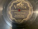 78 Rpm THE CARTER FAMILY On Victor 23541 Lonesome Valley/ The Birds Were Singing