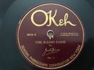OKEH Record 78 rpm 4634 RADIO CODE by Jack Binns