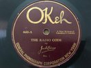 OKEH Record 78 rpm 4633 RADIO CODE by Jack Binns