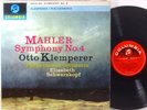 EMI COLUMBIA UK 1962 Mahler KLEMPERER Symphony 4 SCHWARZKOPF SAX-2441 EX+ to NM-