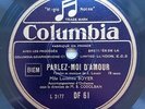 LUCIENNE BOYER Parlez-moi d'amour & Dans la Fumée 78 Tours RPM Columbia DF 61