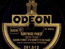 SARANE FERRET & QUINTETTE DE PARIS Surprise-Party  Schellackplatte 78rpm S7128