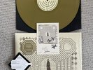 SLOWDIVE EVERYTHING IS ALIVE LP SIGNED AUTOGRPAHED ART CARD UK GOLD VINYL
