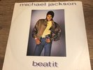Michael Jackson - Beat It 12” Single Epic TA 3258 UK Press Album LP 1983