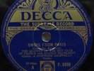 DECCA F.6899 Quintet Of The Hot Club Of France w/Django Reinhardt 78 rpm JAZZ V+