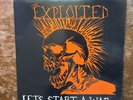 The Exploited Let's Start A War LP vinyl 1987 Combat Records Original EX/EX OIS