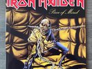IRON MAIDEN Piece Of Mind Vinyl Signed By STEVE HARRIS  PROOF/COA