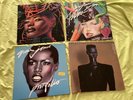 4 x LP Grace Jones - Portfolio + Fame + Inside Story + Nightclubbing