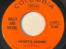 NORTHERN SOUL Billy Joe Royal HEART'S DESIRE Columbia 45 rare Canadian press NM