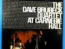 THE DAVE BRUBECK QUARTET AT CARNEGIE HALL 2X LP 1963 GREAT CONDITION  VG++/VG A