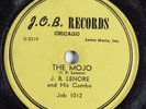 Jump Blues 78 J.B. LENORE The Mojo J.O.B. 1012 HEAR 2618