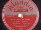 Blues 78 LIGHTNIN' HOPKINS Fast-Mail Rambler ALADDIN 204 V+ HEAR 2712