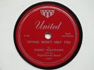 ROBERT NIGHTHAWK - Crying won't help you/Kansas city blues -UNITED  102-BLUES 78
