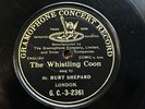 RECORDING PIONEER  BURT SHEPARD - ’THE WHISTLING C--N’ LONDON 1903 G&T 78