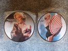 2 X MARILYN MONROE & RUNNIN WILD PICTURE DISK VINYL RECORDS LP, 1984 & 1985