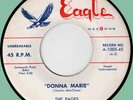 PAGES Donna Marie / Wind 45rpm Eagle 1958 Texas doo-wop rockabilly
